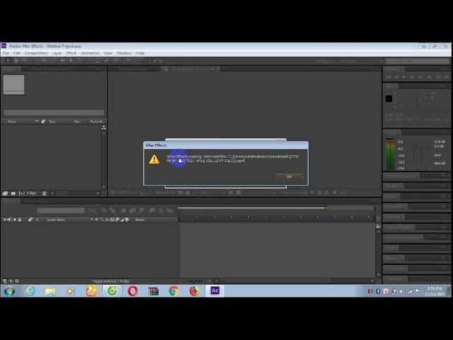 fix lỗi after effects warning error with file : C how to fix  after effects warning error with file