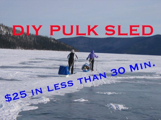 How to make a Pulk Sled, Ski Sled in 30 min. for $25!