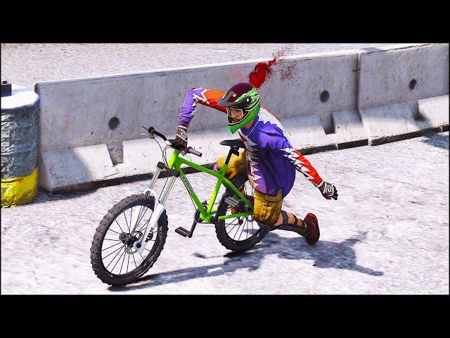 GTA 5 Bicycle Fails Episode 02 (Euphoria Physics Showcase)