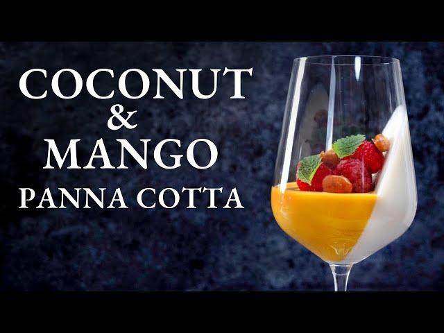 Tropical Paradise in a Dessert: Coconut & Mango Panna Cotta