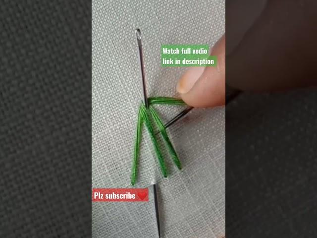 Beautiful leaf stitch|hand embroidery Tutorial kaise banaye leaf Stitch #handembroideryforbeginners