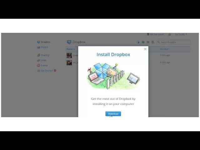 Download files from Dropbox