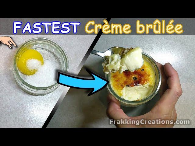 Fastest microwave Creme Brulee in Minutes - Make 1, 2 or more, NO bake Creme Brulee recipe!