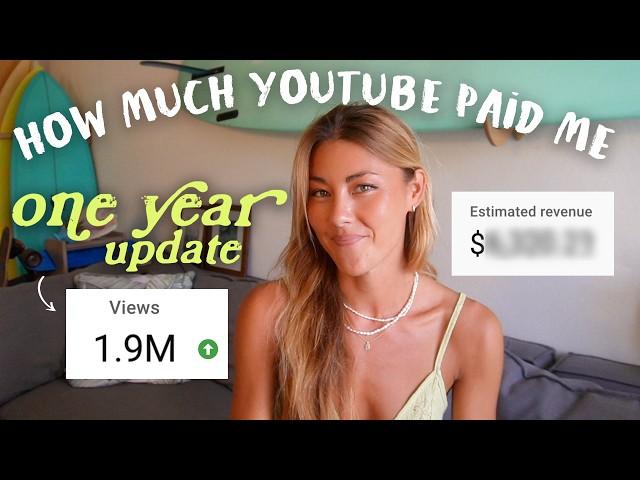 MONETIZED! How much I made in 1 YEAR on YouTube (it TRIPLED my subscriber count!)