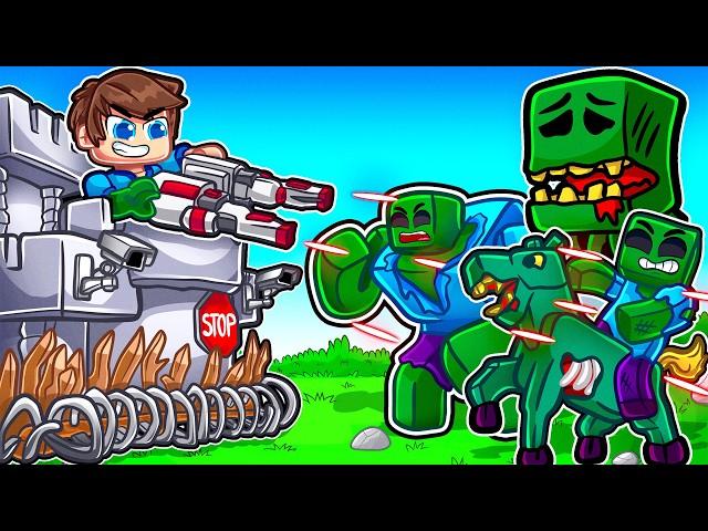 Mutant Zombies vs. Secure Bunker in Minecraft!