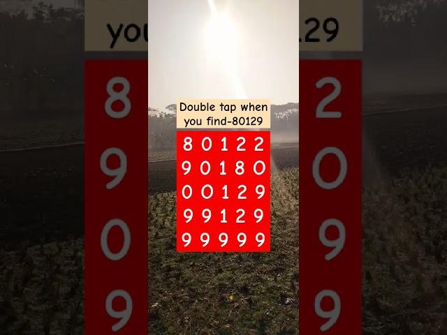 Double tap when you find-80129 #shorts #puzzlegame #brainteaser