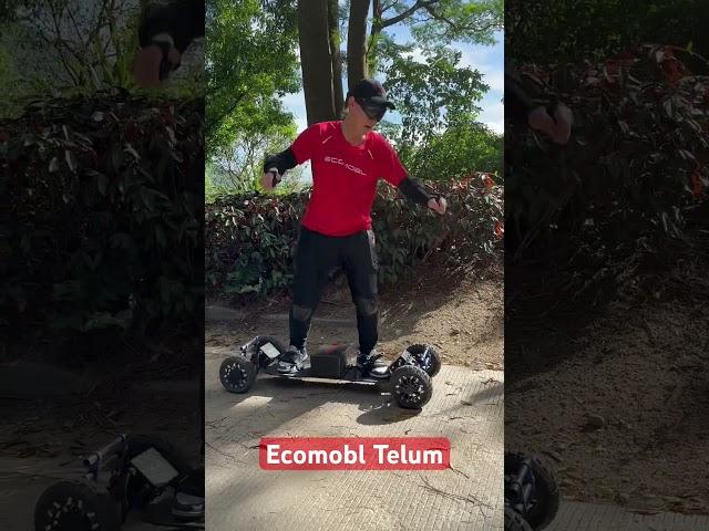 Carbon Fiber Electric Skateboard with Samsung battery #ecomobltelum #skateboardlife #esk8riders