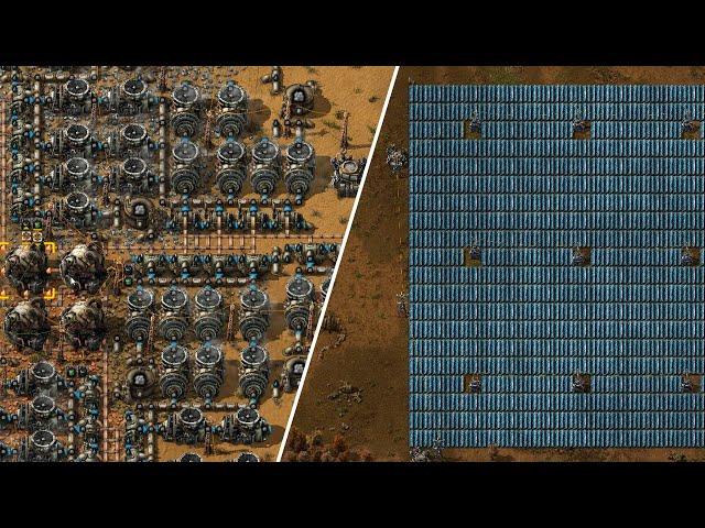 Factorio 1.0 гайд по энергетике ! что лучше ядерный реактор или солнечные батареи ?