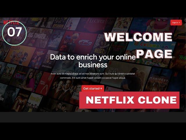 07 Welcome Page - Netflix Clone with Laravel and React