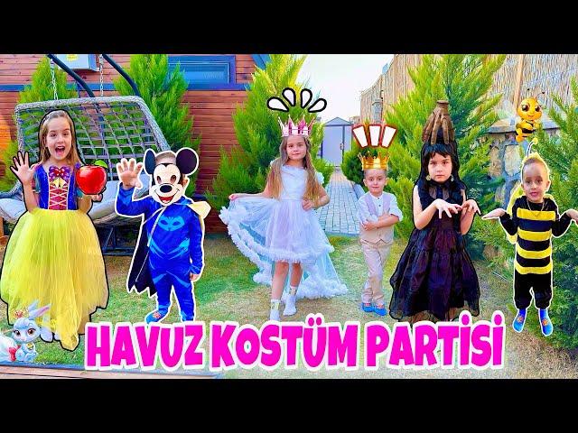 KUZEY ELİF HAVUZ KOSTÜM PARTİSİNE GİTTİ !! BAKIN NE GİYİNDİLER ??