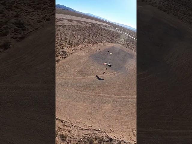 Formation Flying Parachute Accuracy Landing  Outside Video Tandem Skydiving Flyers LAS VEGAS