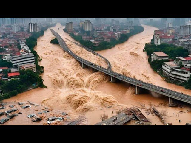 Now in Spain..!! Severe flood in Platja d'Aro, streets turned into rivers