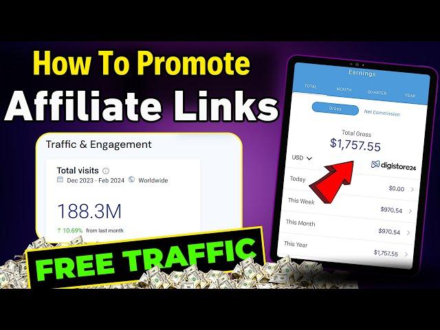 How To Promote Affiliate Links For FREE | Clickbank Affiliate Marketing 2024 | Technical Berwal