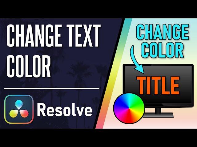 How to Change Text/Font Color in Davinci Resolve