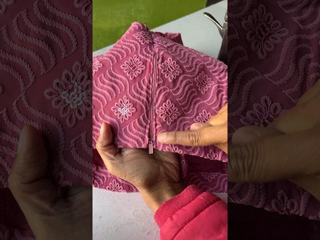 How To Attach Zip In Blouse ️#shorts #trending #viral