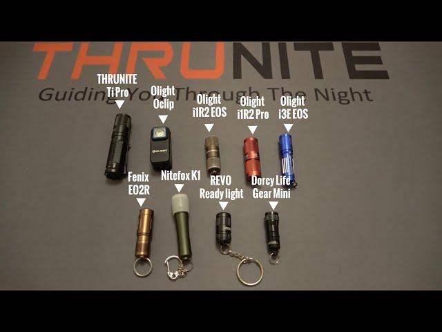 The Brightest Keychain Flashlight Comparison (THRUNITE, Olight, Fenix, Nitefox, REVO, Dorcy)