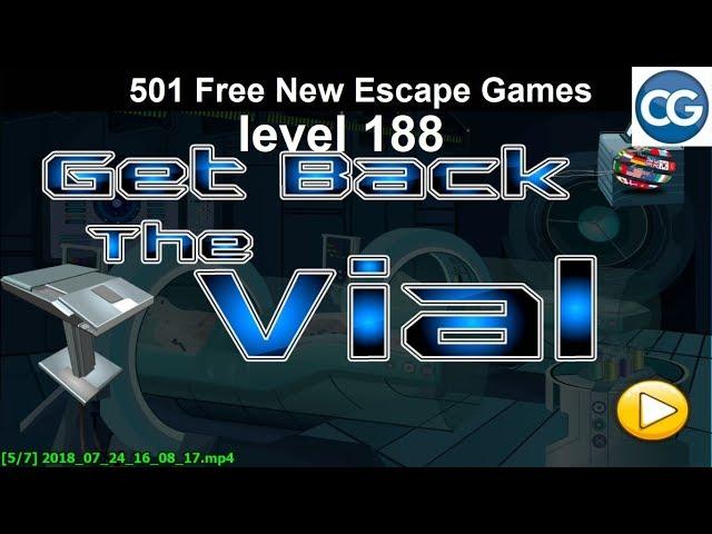 [Walkthrough] 501 Free New Escape Games level 188 - Get back the vial - Complete Game