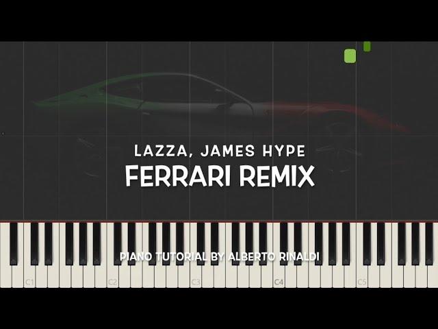 Lazza, James Hype - Ferrari (Piano Tutorial with Synthesia)