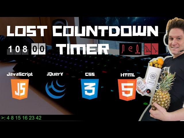 LOST JavaScript Countdown Timer with jQuery, CSS, and HTML