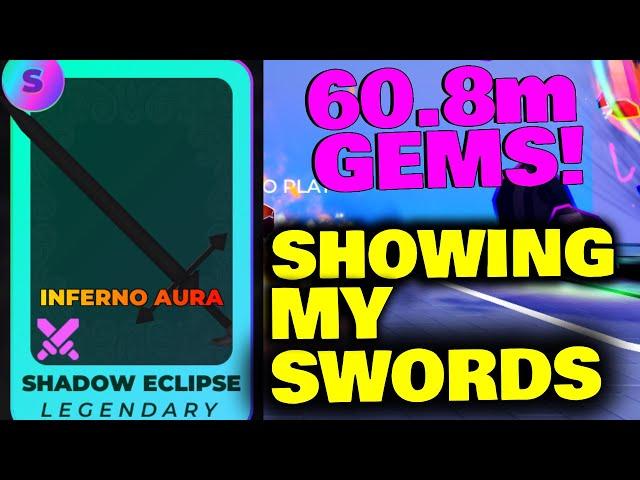 showing all my swords in death ball (roblox)