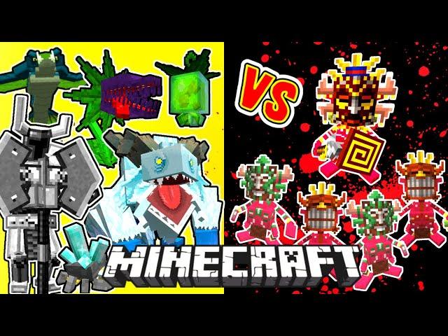 Barakoana Vs. Mowzie's Mobs Monsters in Minecraft