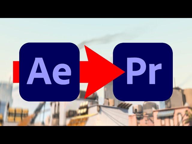 Export From After Effects To Premiere Pro - My Render Settings