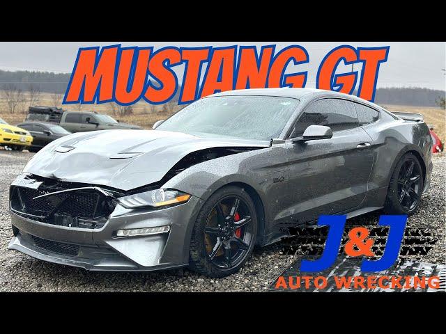 2018 Ford Mustang GT Track Pack Part Out: J & J Auto Wrecking Test Video Stock # PJFD331