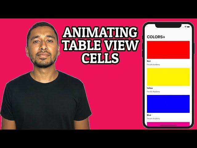 Swift 4: How to animate Table View cells?