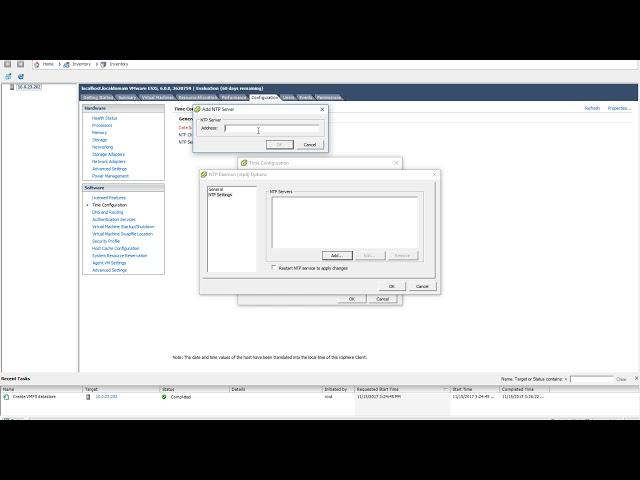 How and why to set NTP Servers in ESXI