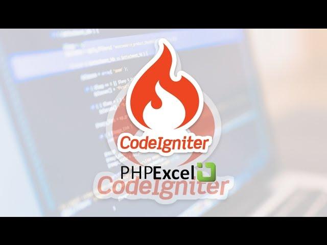 How to use PHPExcel with CodeIgniter?