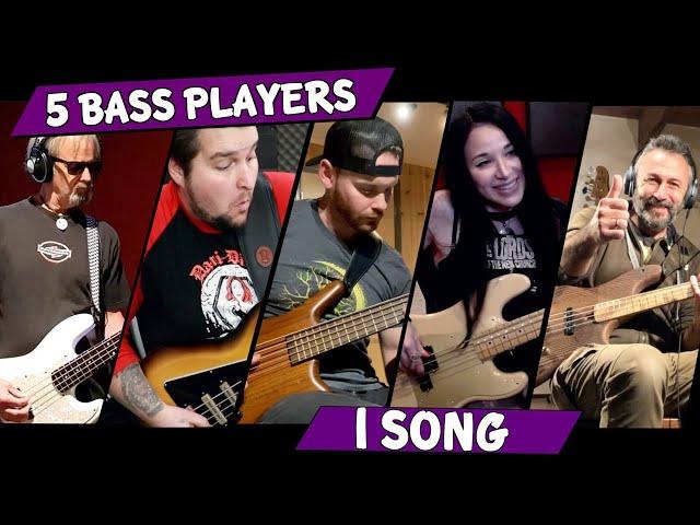 5 BASS PLAYERS, 1 SONG // Chris Chilton, Chris Caccamise, Nick Lombardi, Nicki Tedesco, BassPorn