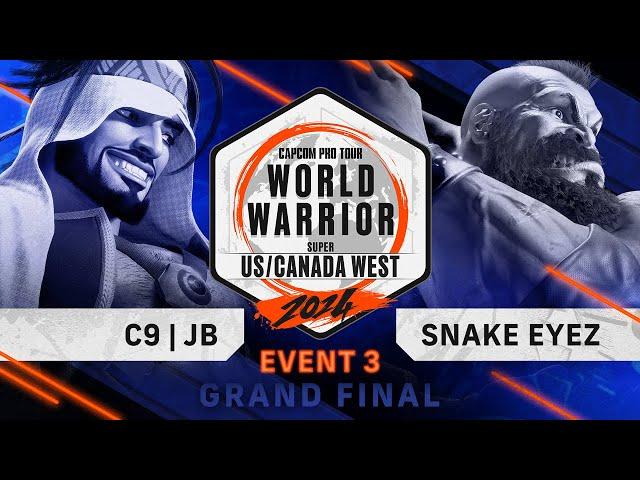 JB (Rashid) vs. Snake Eyez (Zangief) - Grand Final - US/Canada West - World Warrior 2024