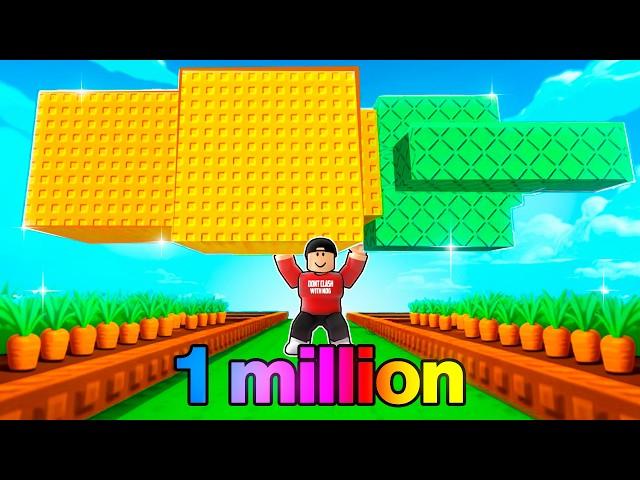 Using Only CARROT SEEDS To Become a MILLIONARE in Grow A Garden