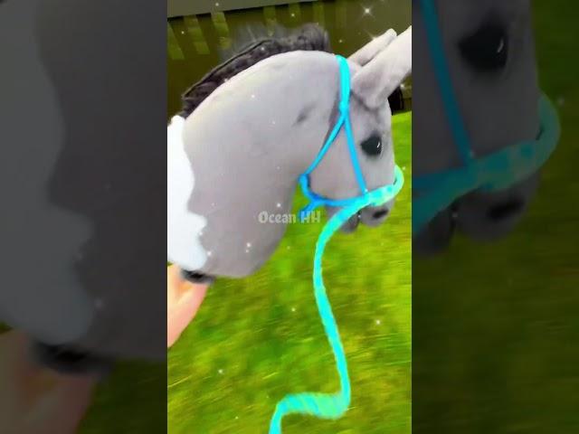 Day in my life w/ the hobbyhorses!! (mainly js riding) ️🩵 #hobbyhorse