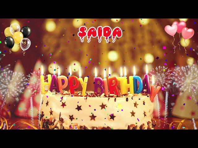 SAIDA Birthday Song – Happy Birthday Saida