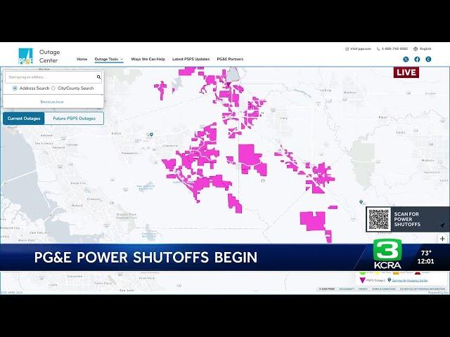 PG&E Public Safety Power Shutoffs begin in San Joaquin, Stanislaus counties