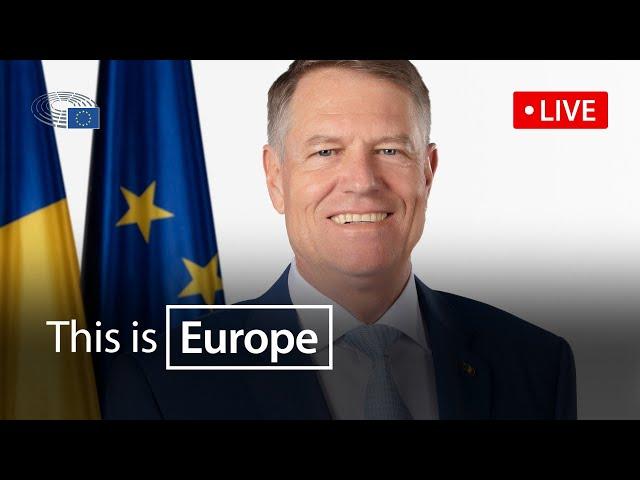 Romanian President Klaus Iohannis discusses his ideas for Europe's future