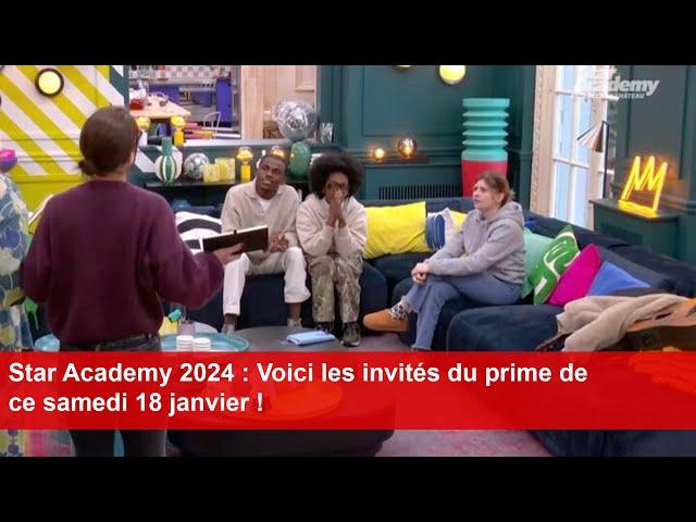 Star Academy 2024 : Voici les invités du prime de ce samedi 18 janvier !