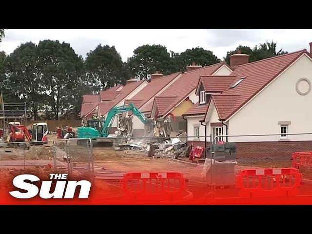 Disgruntled builder demolishes street over "unpaid wages"