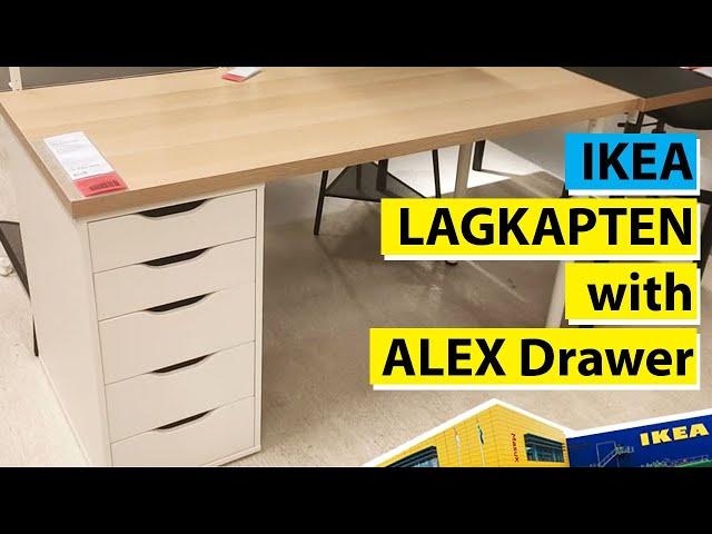 Ikea LAGKAPTEN dengan unit laci ALEX 2021