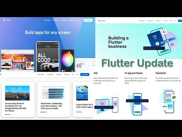 flutter update | flutter.dev website