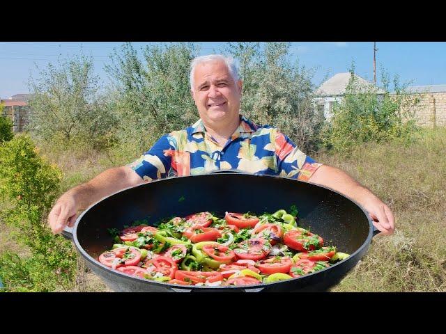 STEWED LAMB & VEGGIES in CAULDRON, Azerbaijani Buğlama. ENG SUB.