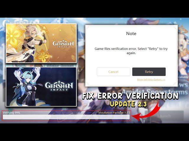 Fix Game Files Verification Error in Genshin Impact 2.3