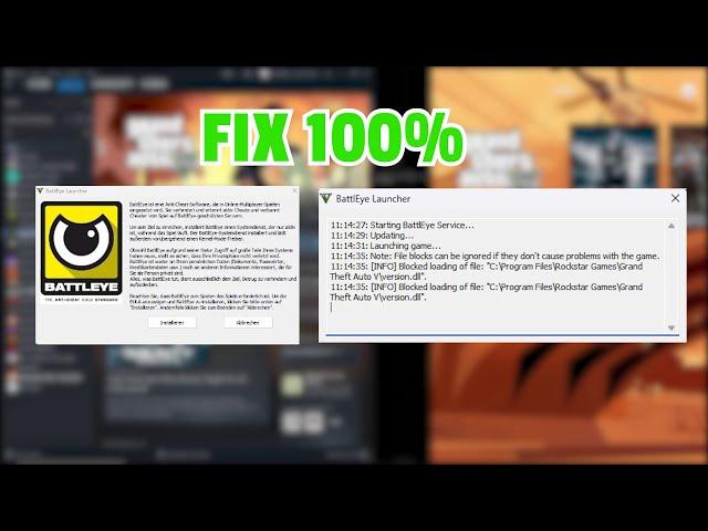 FIX BATTLEYE GTA V MOD ERROR 2024