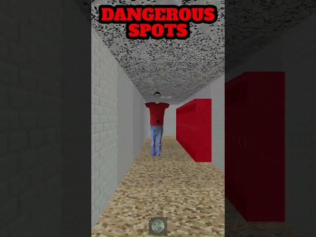 AVOID THESE SPOTS IN BALDI'S BASICS #roblox #baldisbasicsplus #horrorgaming #games