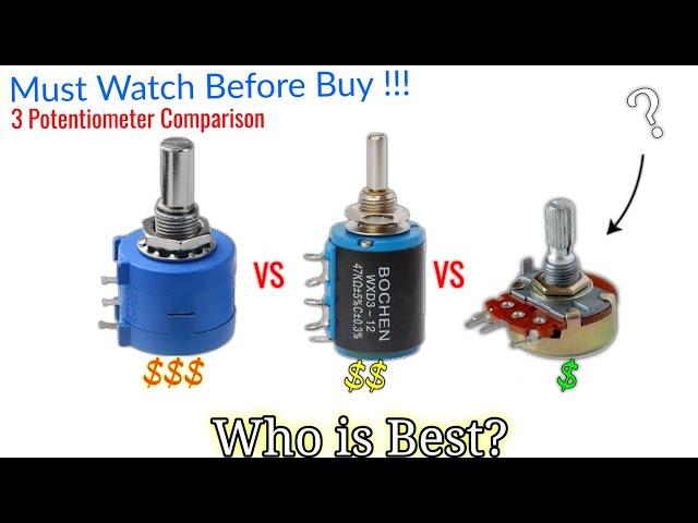 Potentiometer comparison | Variable resistor cheap vs expensive