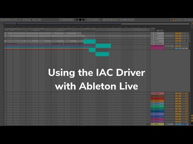 Using the IAC Driver with Ableton Live