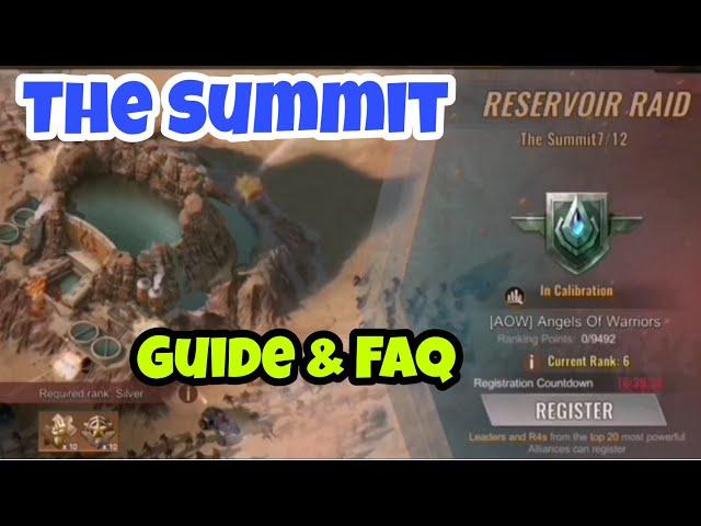 State of Survival: Reservoir Raid:The Summit - Guide & FAQ