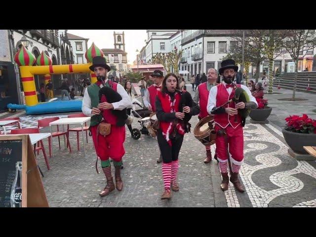 LIVE: Christmas Village Walk and Animation Ponta Delgada, Sao Miguel Azores - 22.12.2024 #natal