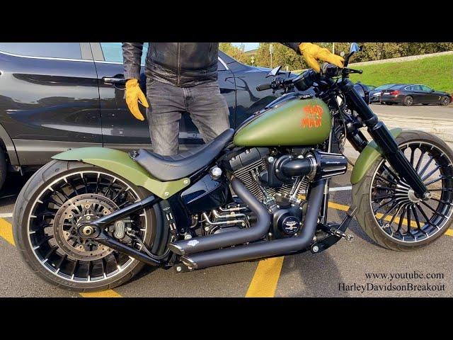 #HarleyDavidson Breakout Airride Exhaust Sound (Karlo from Kroatien) #harley #harleydavidsonkroatien